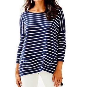 Lilly Pulitzer Elba Sweater in Navy Blue